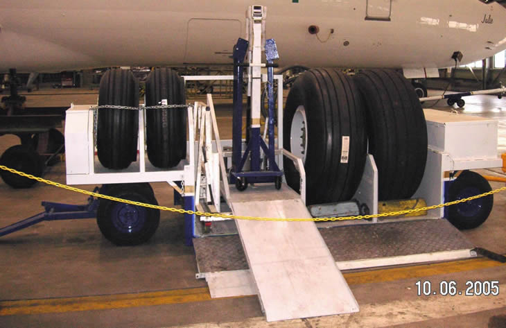 low ride wheel trailer shown with loading ramp down